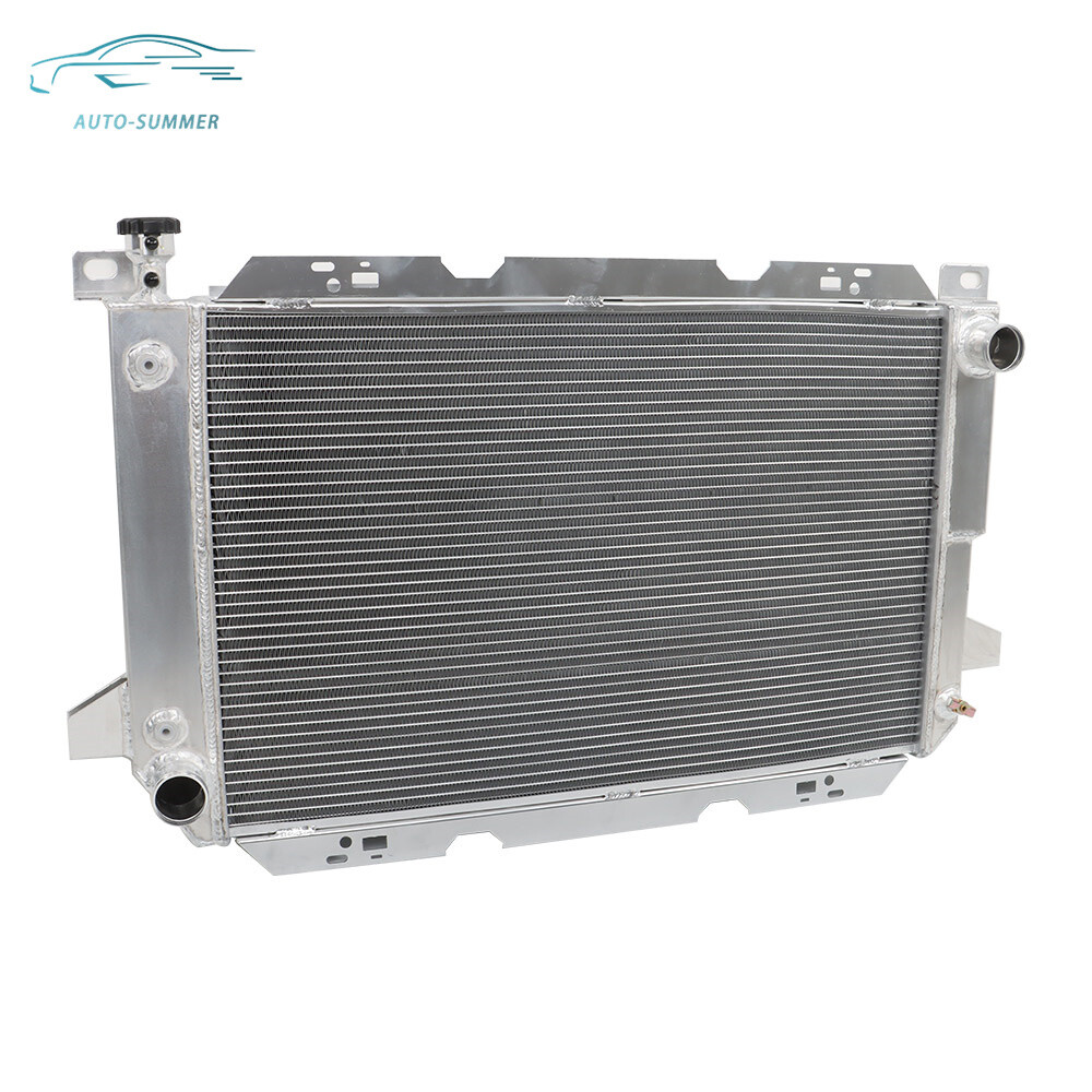 3 Row Aluminum Radiator For Ford F150 F250 F350 Bronco 1985-1997 5.0L 5.8L 7.5L