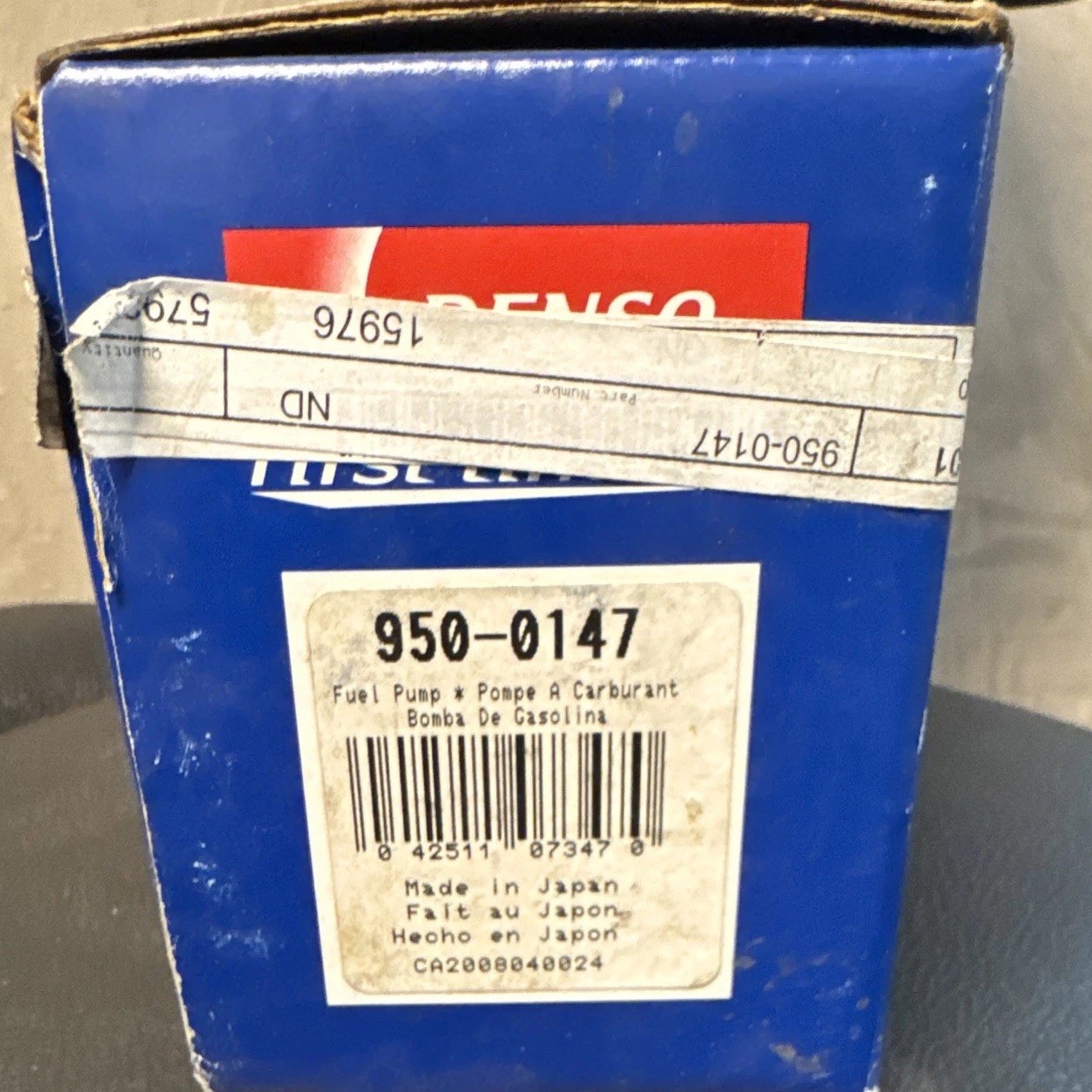 Toyota Denso electric in-tank fuel pump and strainer kit, part number 950-0147. Toyota Denso electric in-tank fuel pump and strainer kit, part number 950-0147.