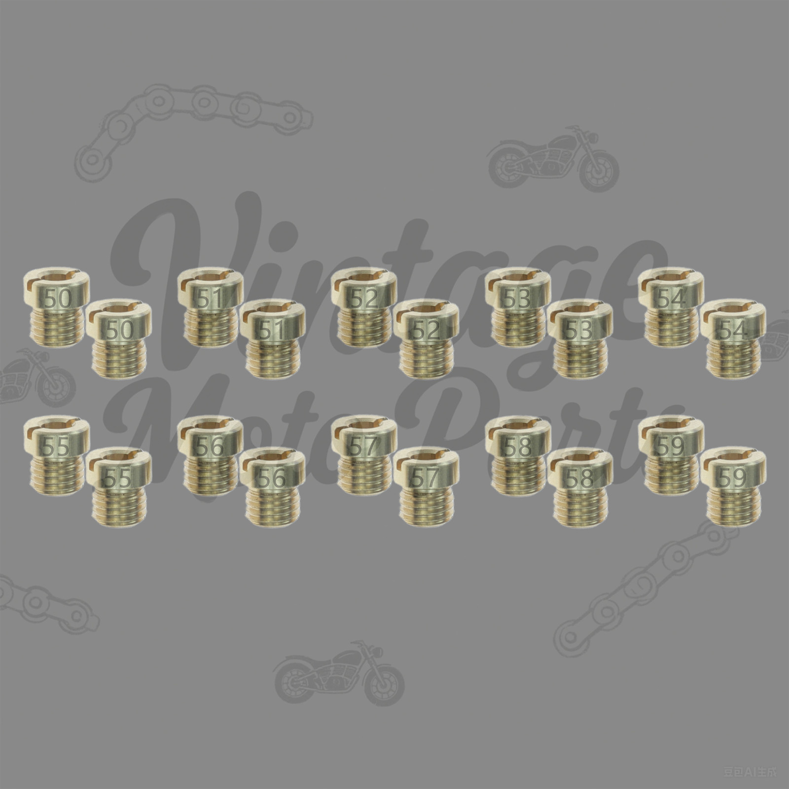 Holley Carburetor Main JETS ASSORTMENT KIT 2 EACH 20 PACK 50-59 1/4-32-US stock