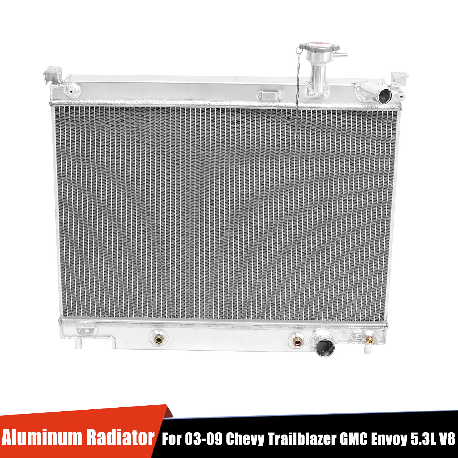 2563 Aluminum Radiator For 2003-2009 Chevy Trailblazer GMC Envoy 5.3L 6.0L V8 AT