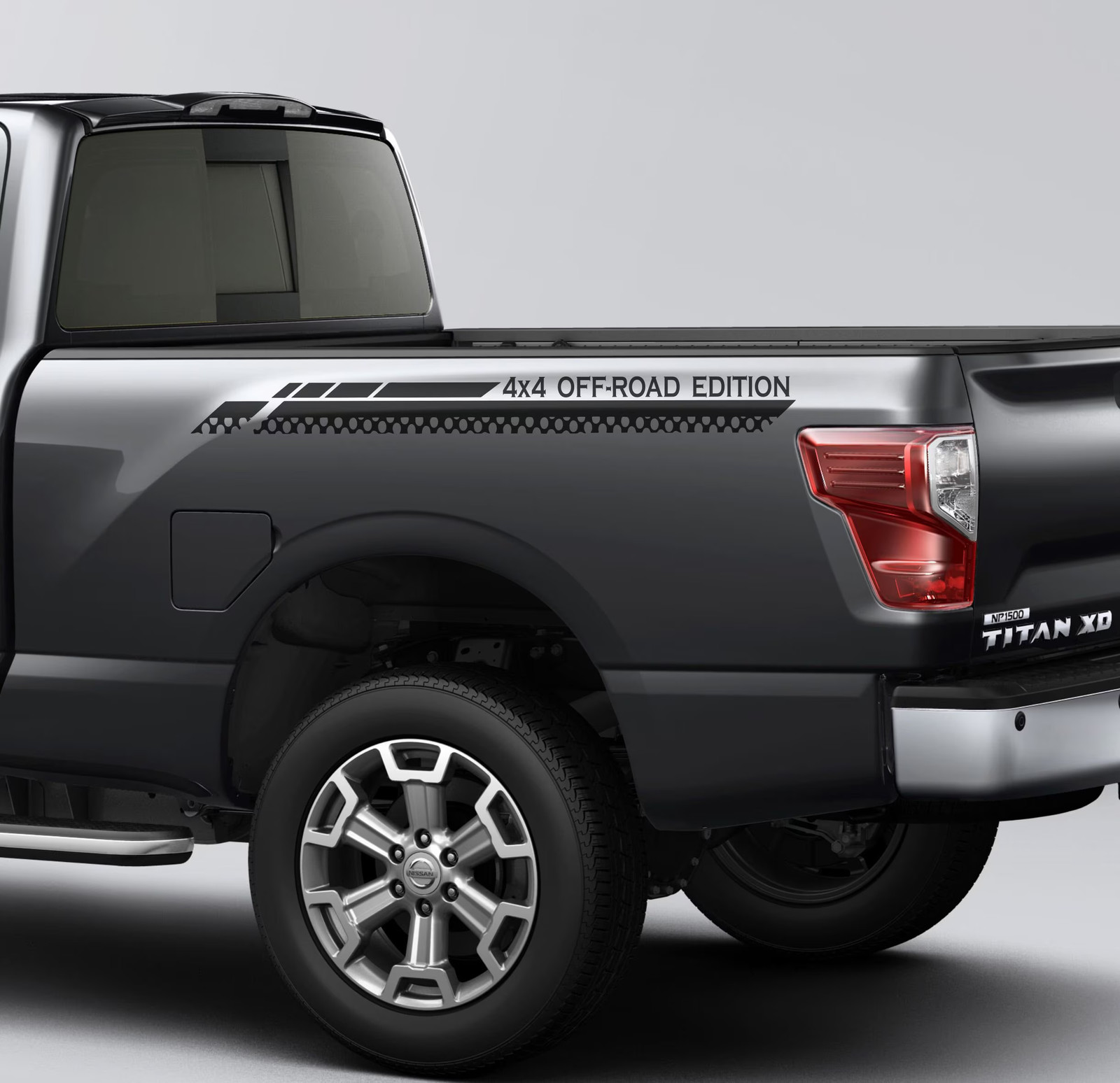 4x4 Off Road Bed Decals for Nissan Titan Pro-4X: Vinyl Truck Graphics