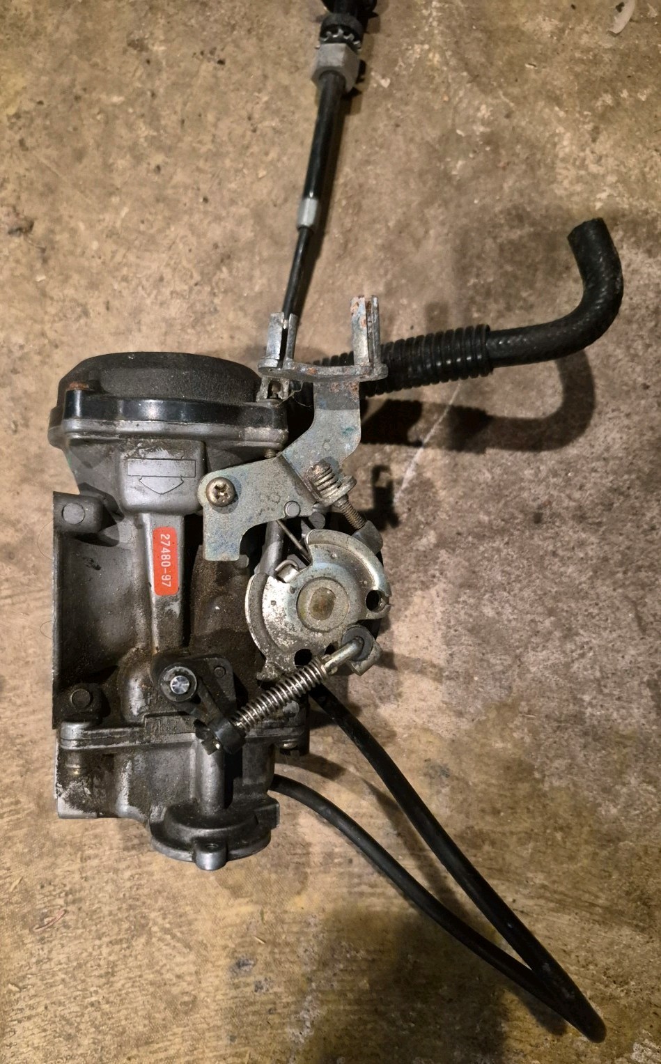 Harley Davidson Oem Carburetor 27480-97 Keihin Used Accelerator Pump
