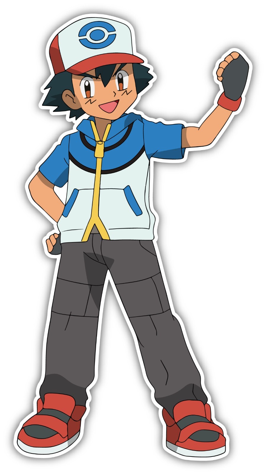 ASH KETCHUM POKEMON POKEBALL Ash DECAL STICKER 3M US MADE TRUCK WALL WINDOW CAR