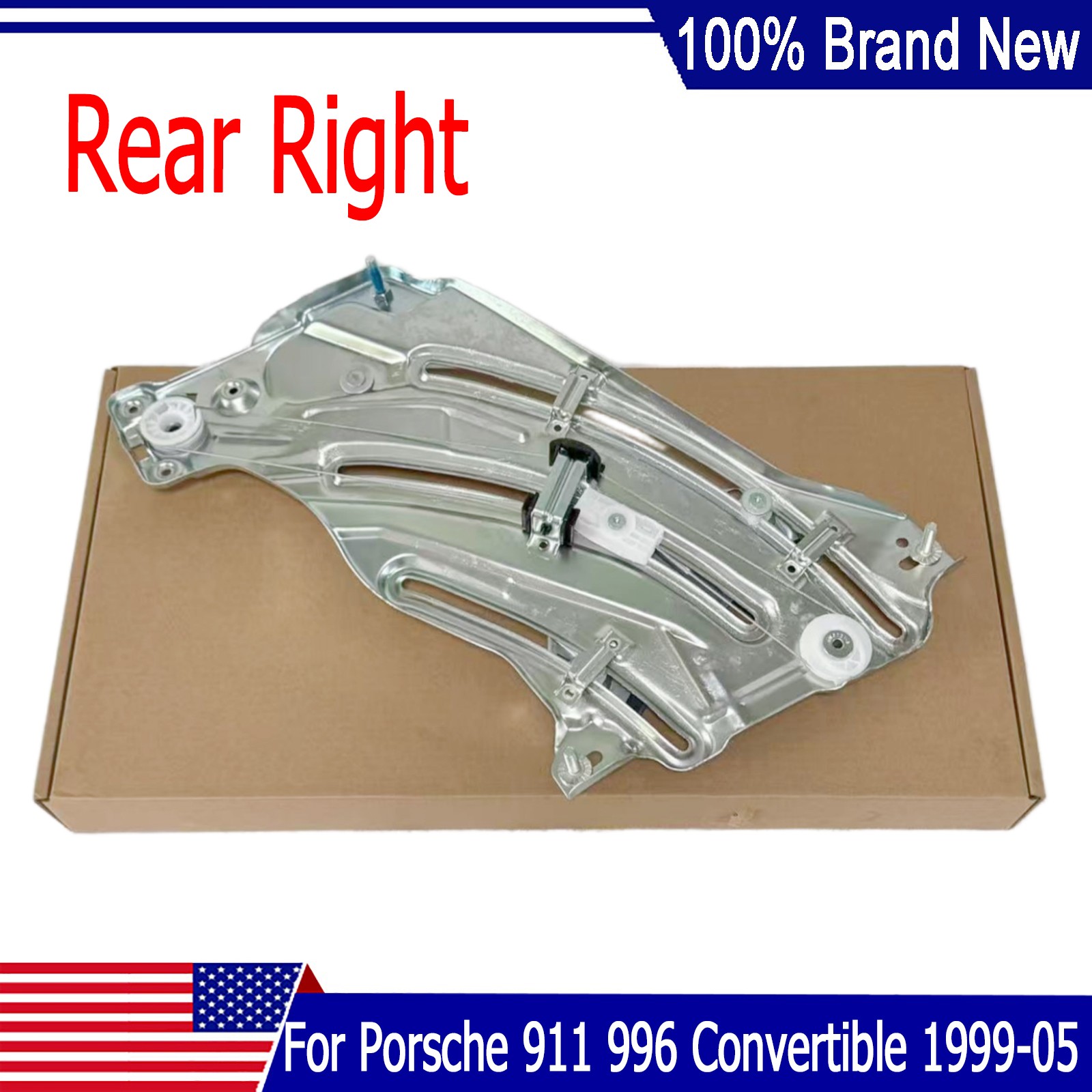 Rear Right Window Regulator For Porsche 911 996 Convertible 1999-2003 2004 2005