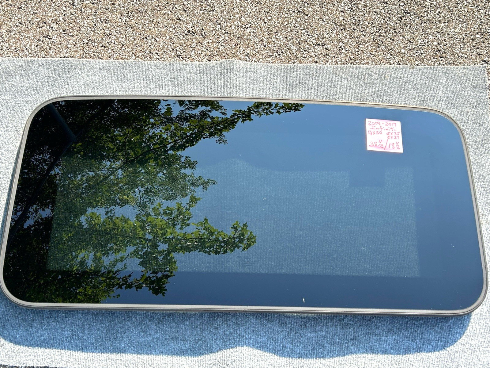 2008-2017 Infiniti EX35 EX 37 Single Sunroof Glass Moonroof Window Factory OEM