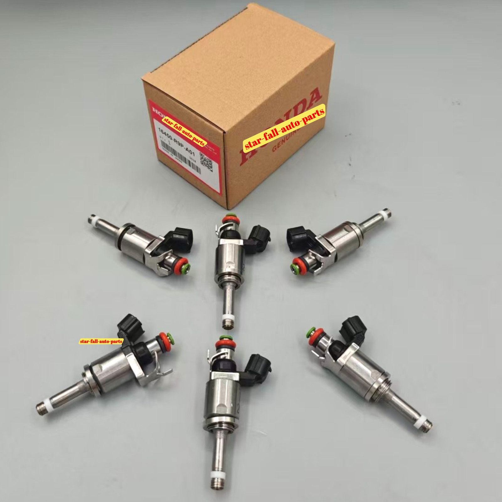 NEW OEM 6X FUEL INJECTORS 16450-R9P-A01 FOR 14-20 MDX RLX 15-20 TLX 3.5L V6