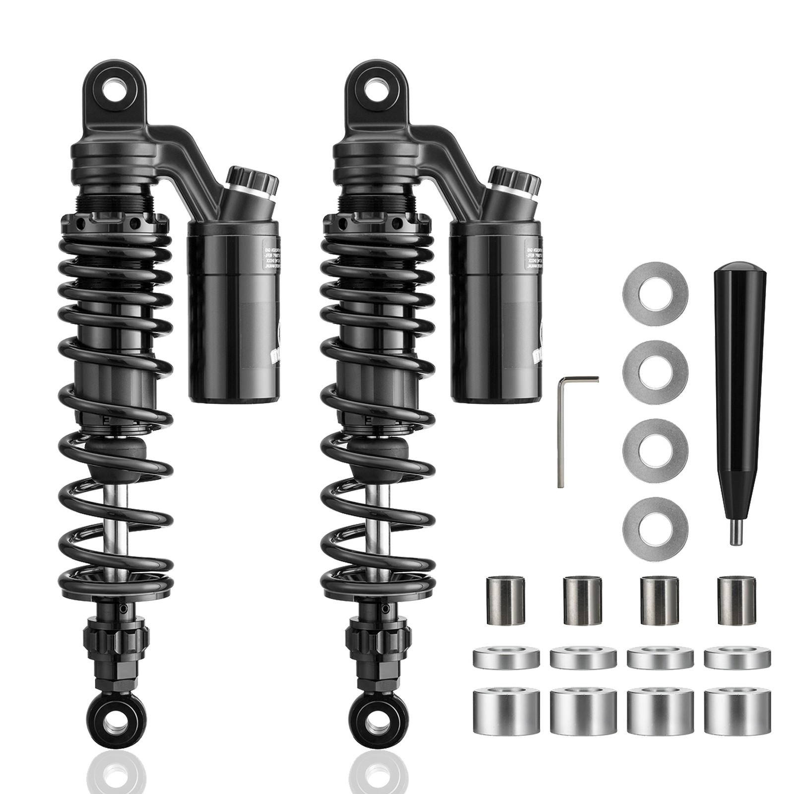 Reservoir Rear Suspension Shocks For Harley 1988-2022 Sportster 883 1200 XL Iron