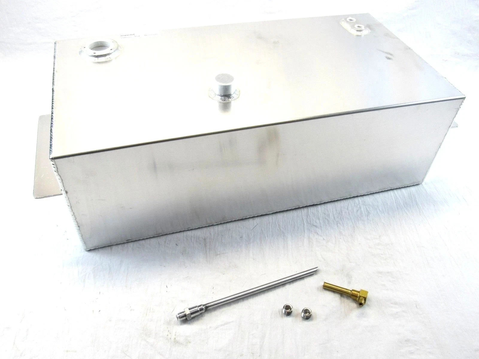 1955-59 Chevy Pickup Bed Mount 15 Gal Fuel Tank w install Kit 0-90 F52010 F52202