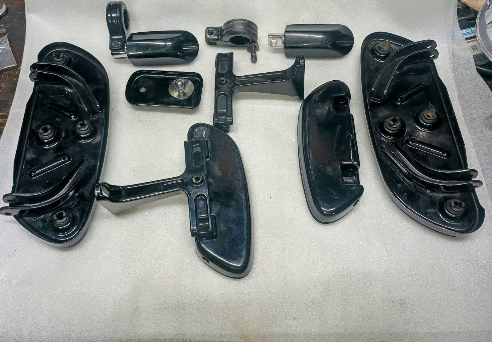 Harley-Davidson Streamliner Running Boards Front Rear Pedal Pad Highway Pegs L+R
