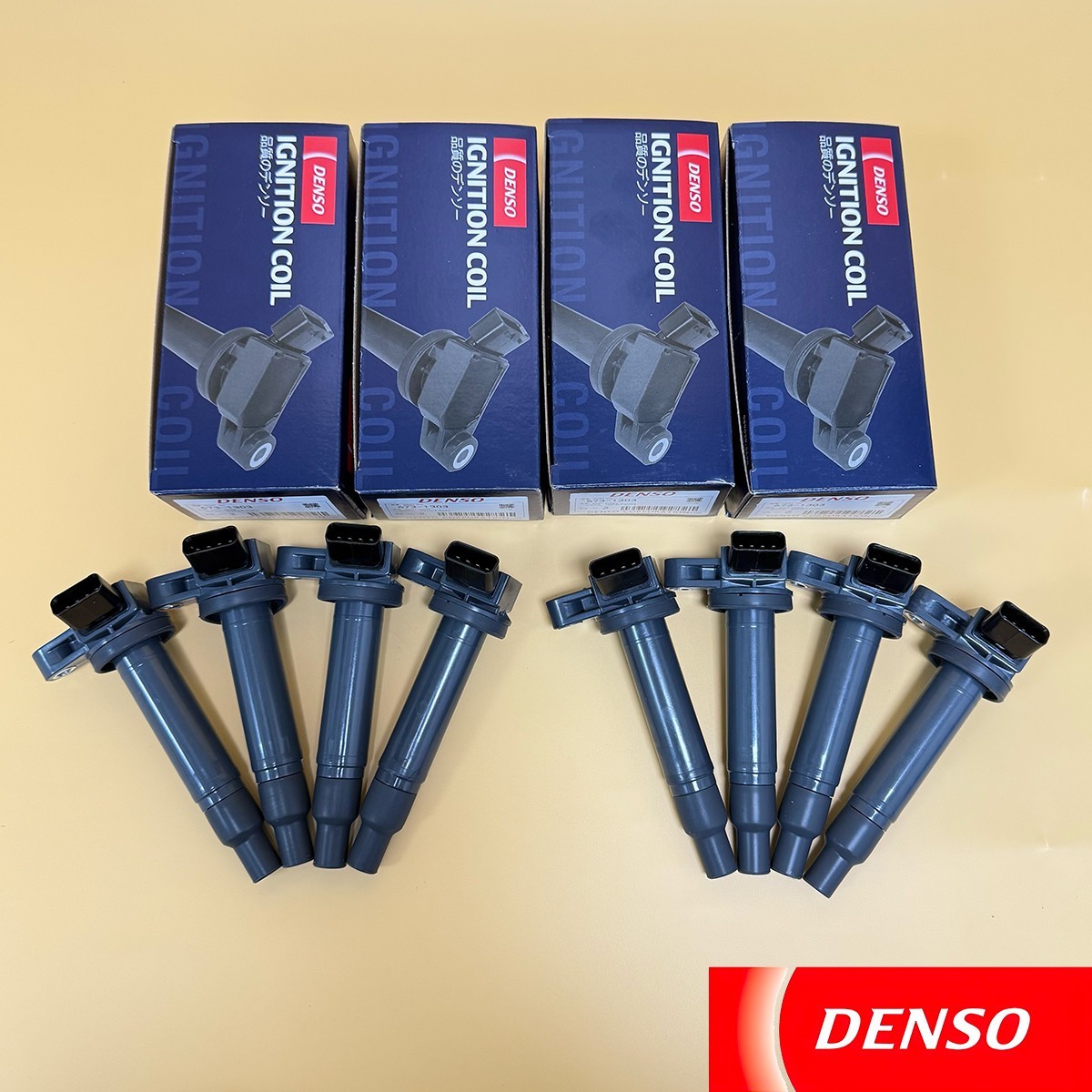 Pack of 8 Denso 90919-02230 Ignition Coils 673-1303 for Toyota Tundra 4.7L V8