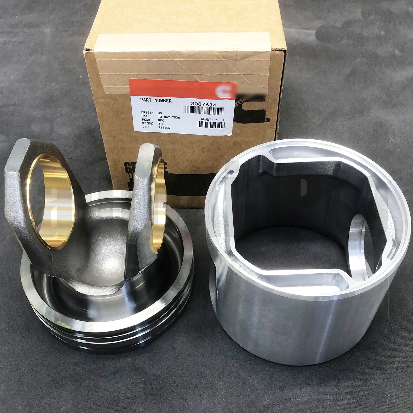 3087634 ENGINE PISTON for Cummins N14 G855 G14 Forged Steel Crown Aluminum Skirt