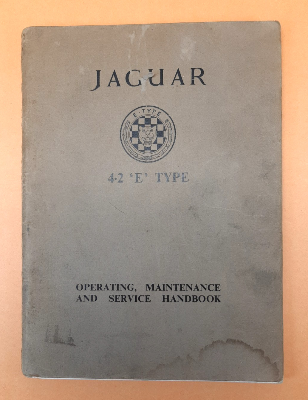 Original Jaguar 4.2 E-Type Operating Maintenance & Service Handbook Manual READ