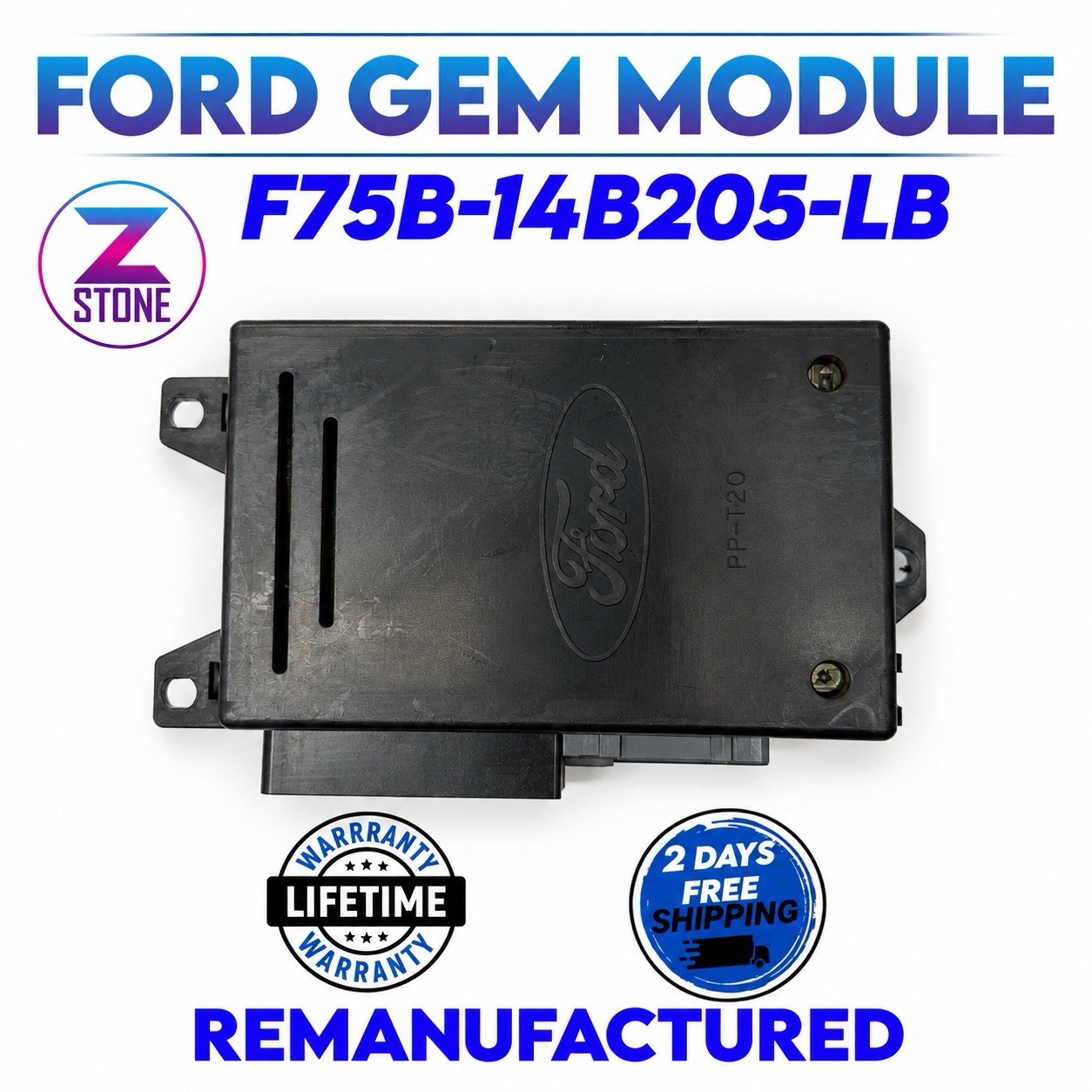 Rebuilt 1997-1998 Ford F150 F250 2WD GEM Module BCM F75B-14B205-LB