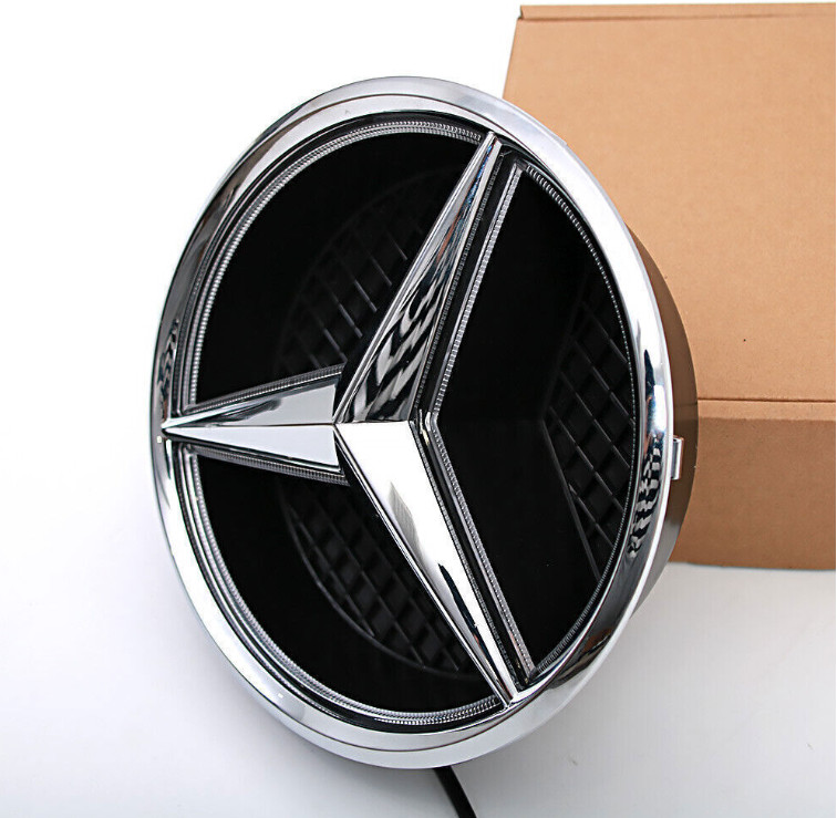 FOR Mercedes Benz E B LED Illuminated Car Front Grille Star Emblem Light Badge -