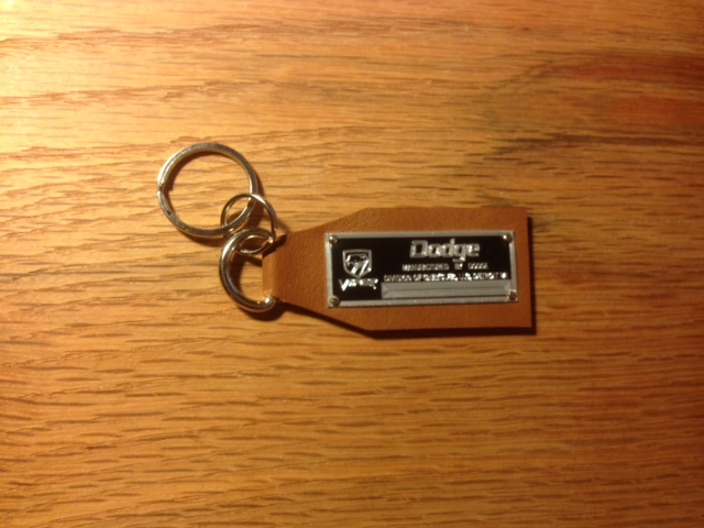 Dodge Viper Data Plate Leather Keychain SRT 10 Hennesey GTS RT-10 ACR Mamba V10