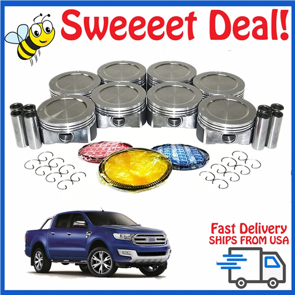 NEW STD PISTONS & PISTON RINGS SET FOR 1999-2007 CHEVY GM CADILLAC 4.8L 5.3L V8 NEW STD PISTONS & PISTON RINGS SET FOR 1999-2007 CHEVY GM CADILLAC 4.8L 5.3L V8