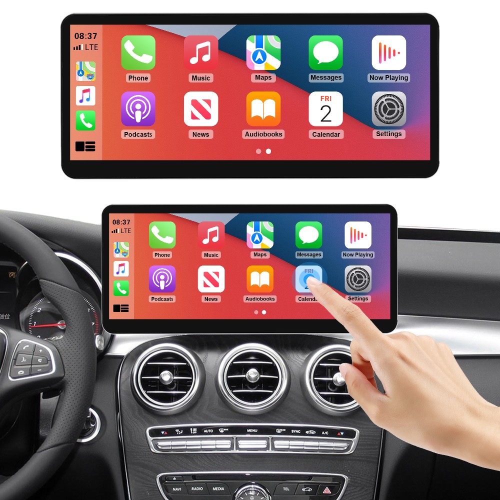12.3' Wireless CarPlay Touch Screen Stereo NTG5.0 For Benz C W205 X253 V W447 RT
