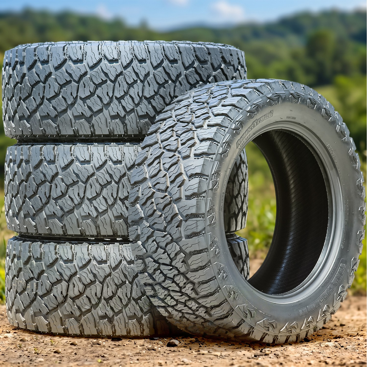 4 Ameritread Trail Command AT 33X12.50R20 114R E 10 Ply Tires 50k Mi Warranty