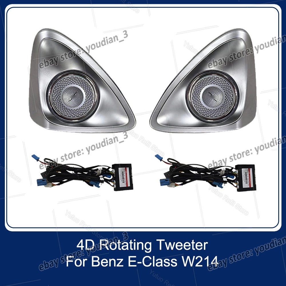 4D Rotating Tweeter LED Cover For Benz W214 RGB Speaker Horn 4D Rotating Tweeter LED Cover For Benz W214 RGB Speaker Horn