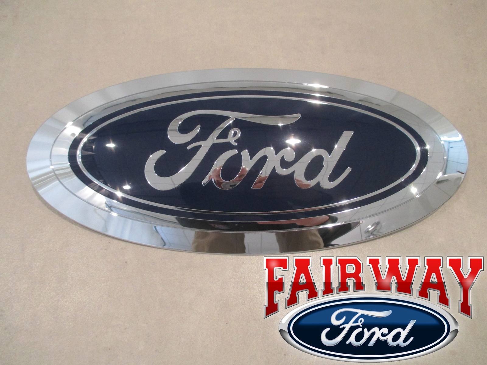 17 thru 22 Super Duty F250 F350 F450 OEM Genuine Ford Grille Emblem w/o Camera