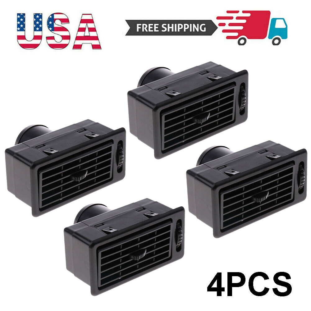 4pcs Car Universal Heat AC Air Exhaust vent Dash Ventilation Outlet for RV Truck 4pcs Car Universal Heat AC Air Exhaust vent Dash Ventilation Outlet for RV Truck