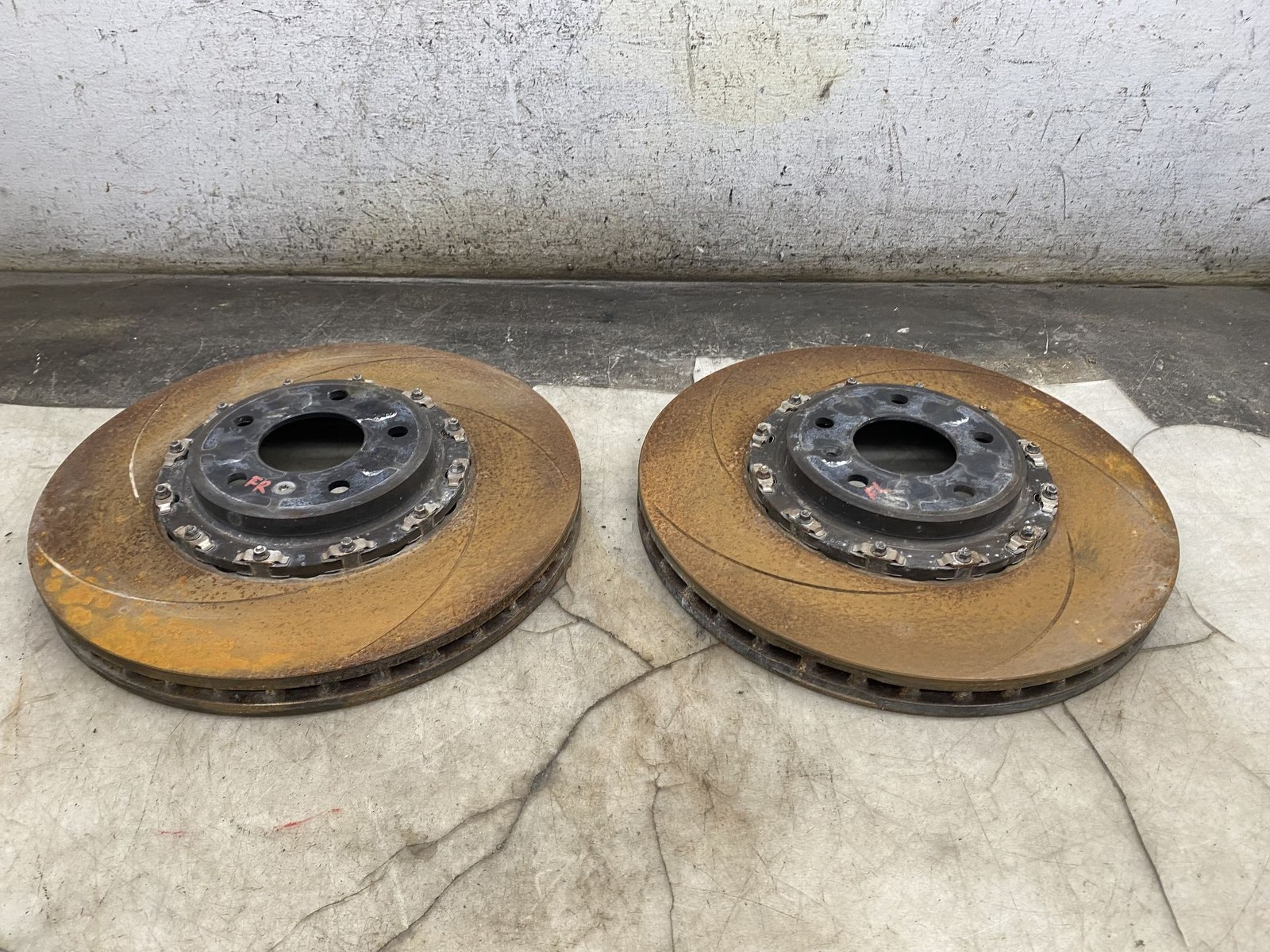 2020-2024 ASTON MARTIN DBX FRONT RIGHT LEFT STEEL BRAKE ROTOR SET MY83-1125-AA