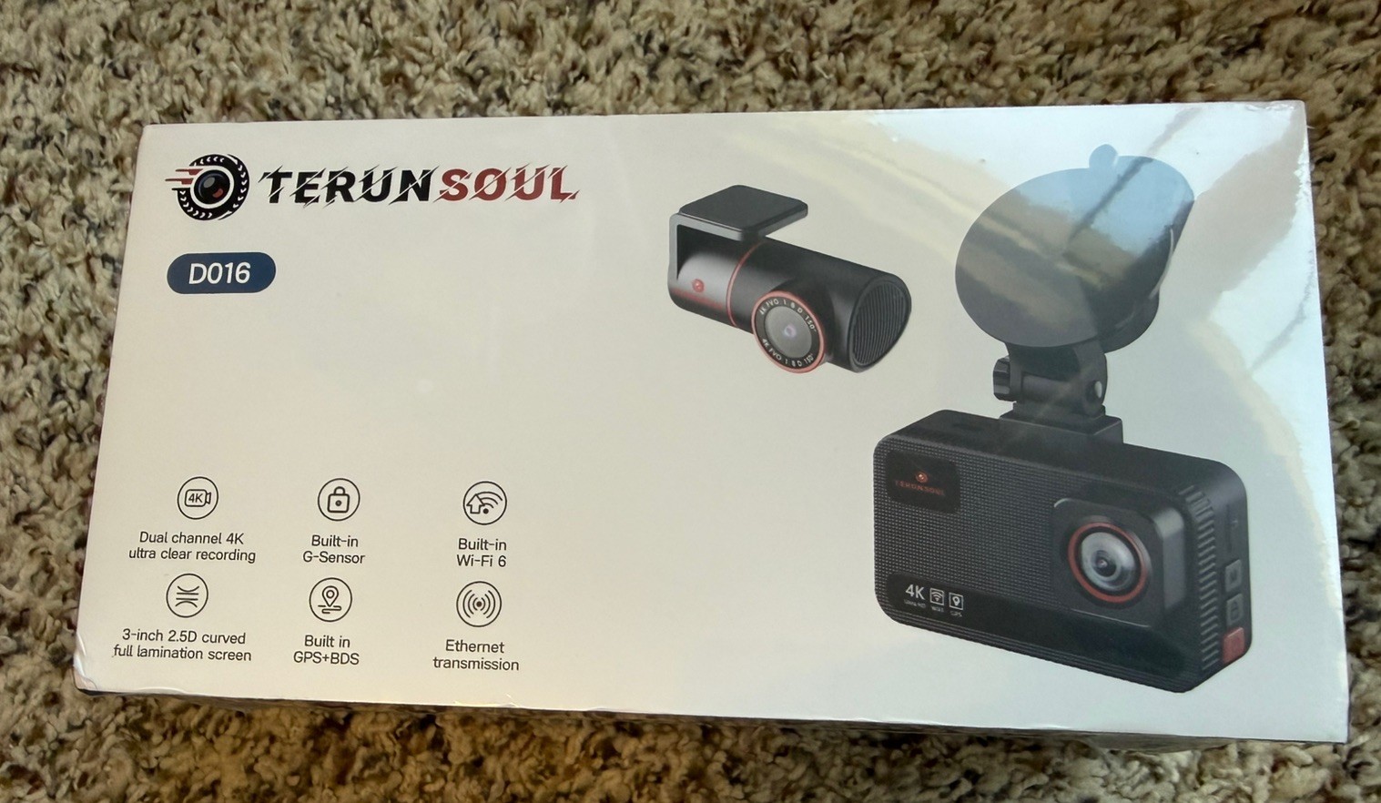 TERUNSOUL D016 4k Dash Cam Front And Rear Sealed Brand New TERUNSOUL D016 4k Dash Cam Front And Rear Sealed Brand New