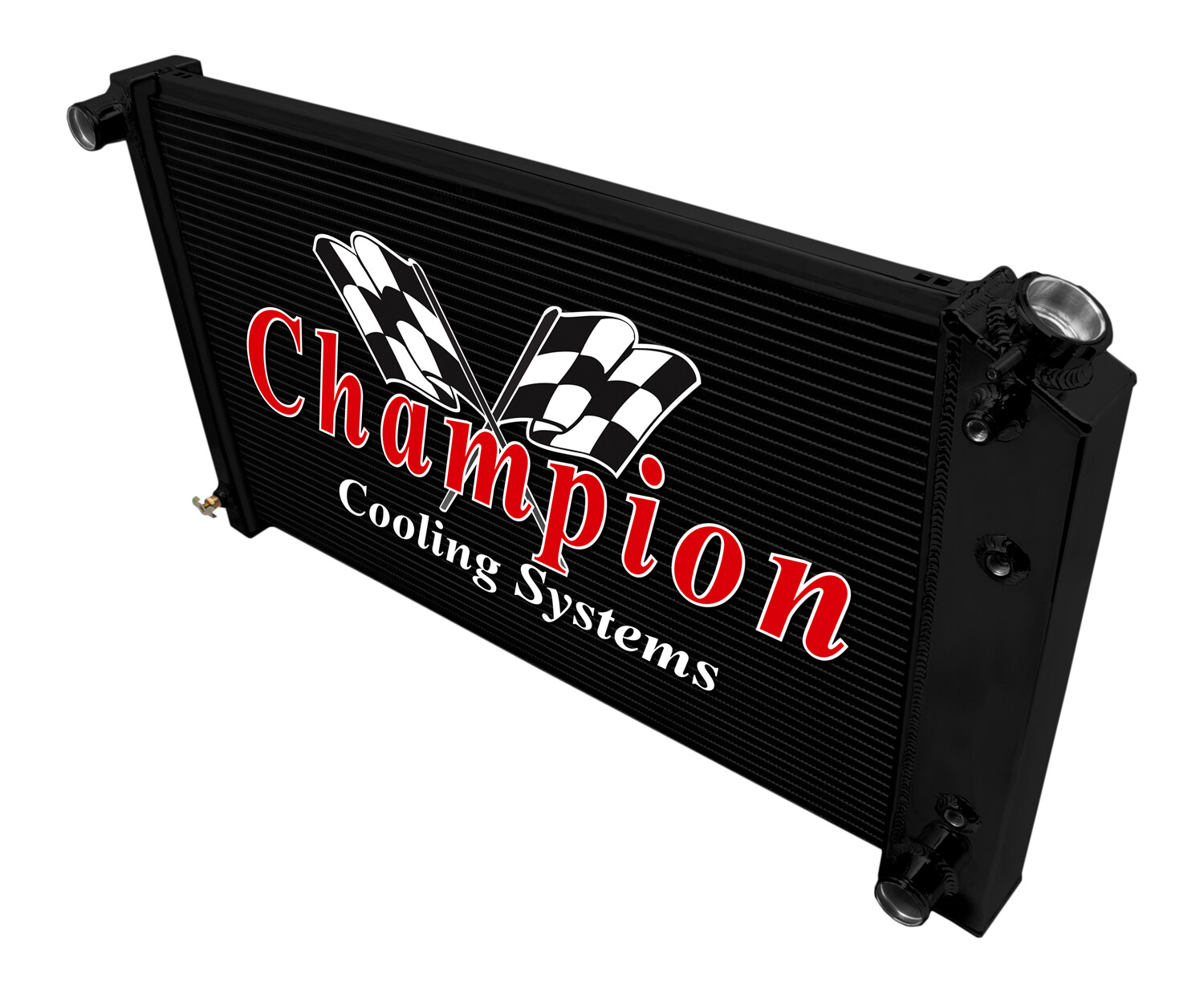 ER Champion 3 Row Black Finish Radiator 17\