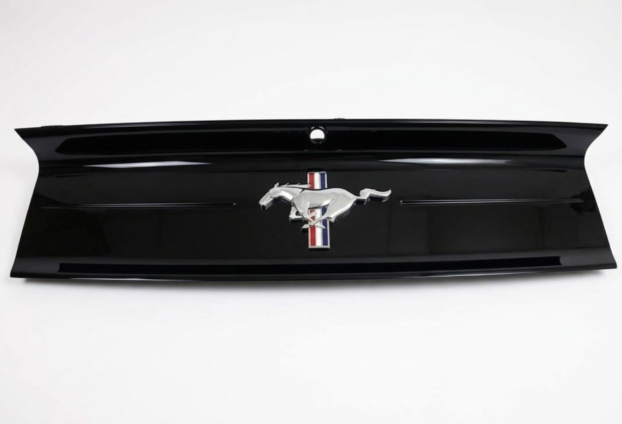 2015-2023 Mustang OEM Ford Rear Deck Lid Panel - CHROME TRI BAR PONY Emblem Line 2015-2023 Mustang OEM Ford Rear Deck Lid Panel - CHROME TRI BAR PONY Emblem Line