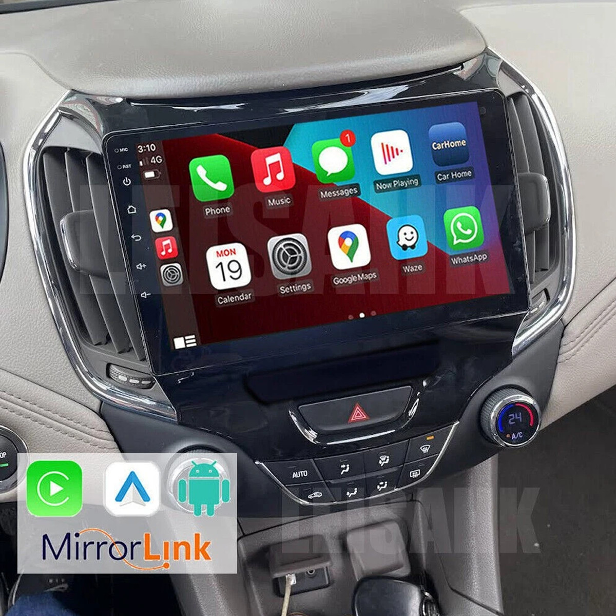 For Chevy Cruze 2016-2019 Apple Carplay Android 15 Car Stereo Radio GPS Navi 64G