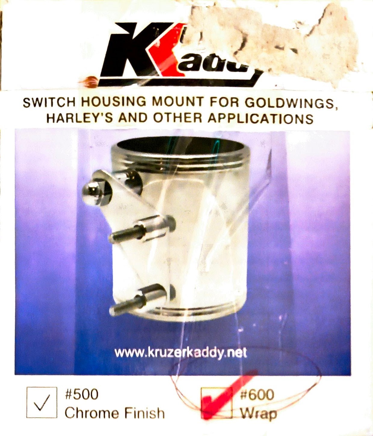 New Kruzer Kaddy Switch Mount Cup Holder Black  #600 Harley, Goldwing and others