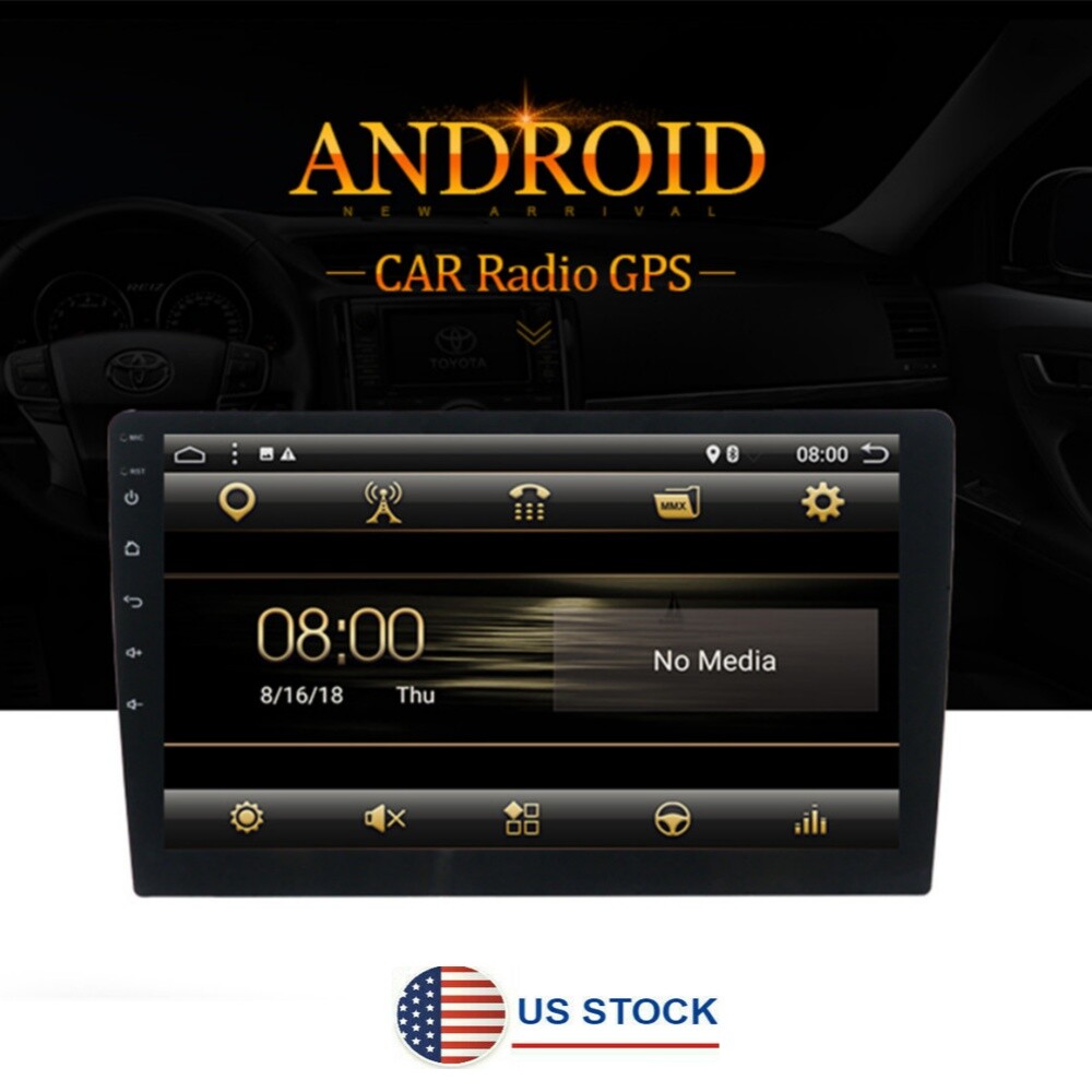 New 10 Inch Android 8.1 Touch Screen OCTA CORE ROM 32GB Car Stereo Radio GPS