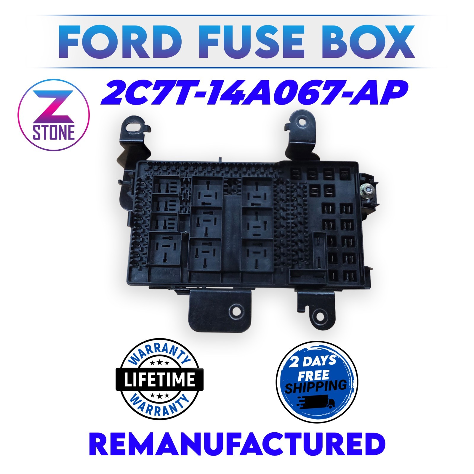 Rebuilt Ford F250 F350 Super Duty Excursion Interior Fuse Box 2C7T-14A067-AP
