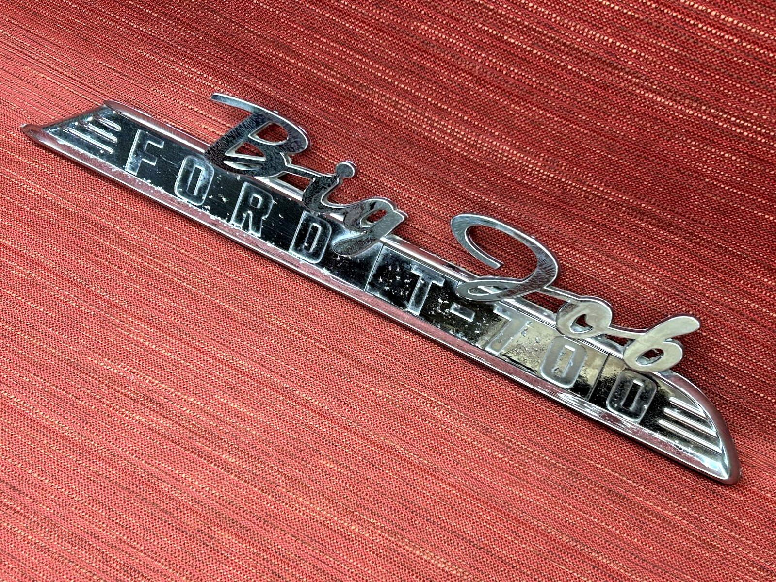1950\'s Ford truck Big Job T-700 Hood Side Emblem Vintage 1957-1958 #16720-A, RH 1950\'s Ford truck Big Job T-700 Hood Side Emblem Vintage 1957-1958 #16720-A, RH