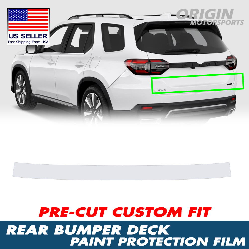 PreCut Clear Rear Bumper Deck Paint Protection Film PPF For 2023-25 Honda Pilot