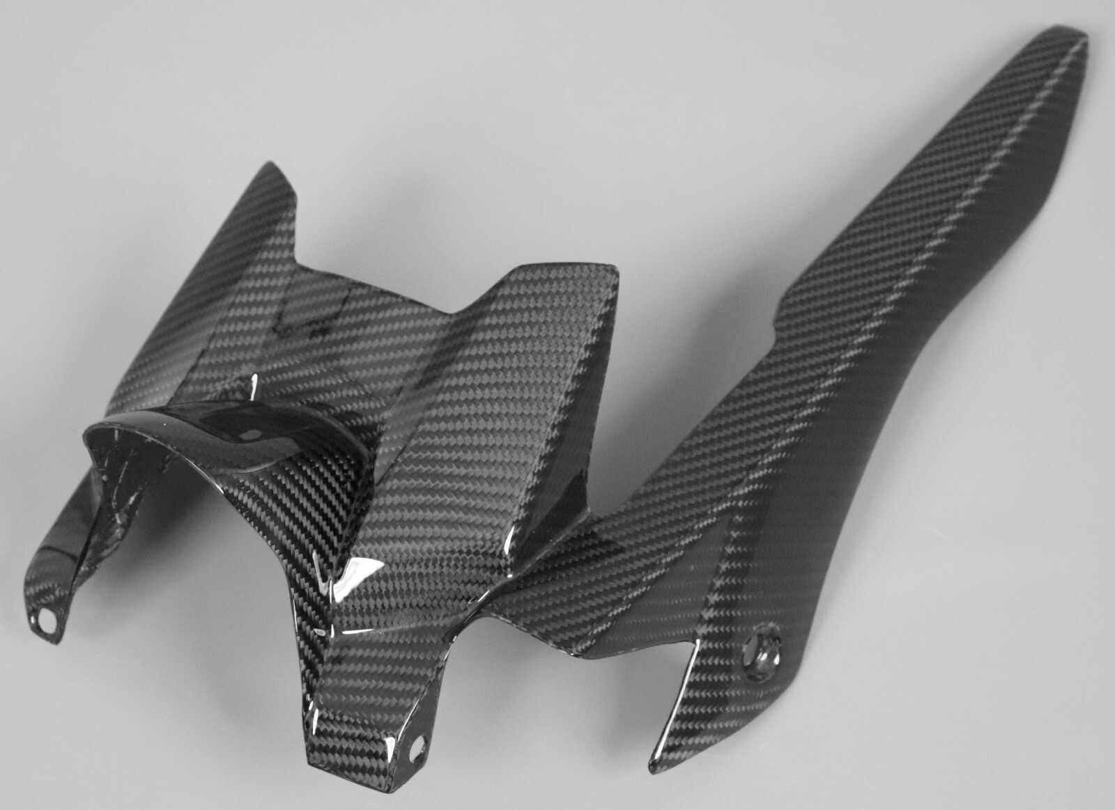 2014-2020 Yamaha FZ-07, MT-07 Rear Hugger with Chain Guard - 100% Carbon Fiber 2014-2020 Yamaha FZ-07, MT-07 Rear Hugger with Chain Guard - 100% Carbon Fiber
