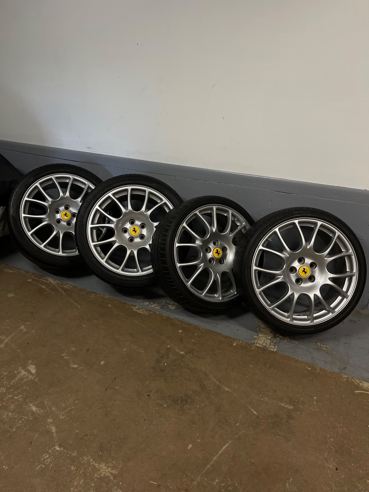 Ferrari 360 Challenge Stradale OEM BBS Wheels Set of 4 19 inch 195392 195393
