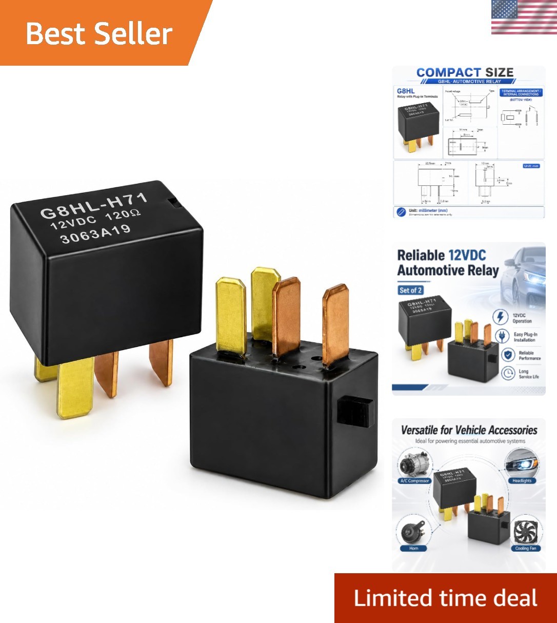 Reliable G8HL-H71 12VDC Relay Set - Easy Plug-in for Honda Civics & Accords Reliable G8HL-H71 12VDC Relay Set - Easy Plug-in for Honda Civics & Accords