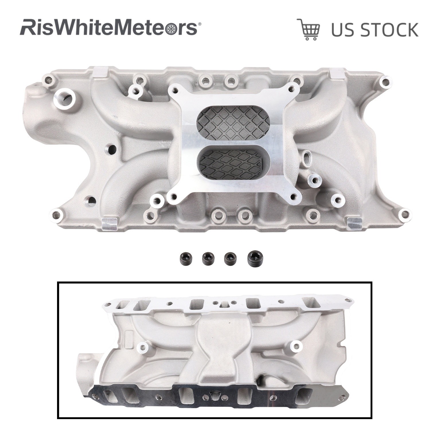 Aluminum for Ford Small Block Windsor SBF V8 289 302 Dual Plane Intake Manifold