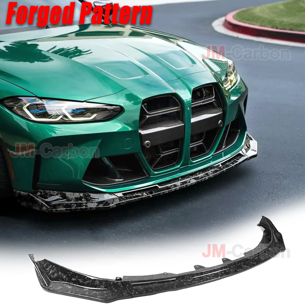 DRY Carbon Forged Pattern Front Bumper Splitters Lip For BMW G80 M3 G82 G83 M4