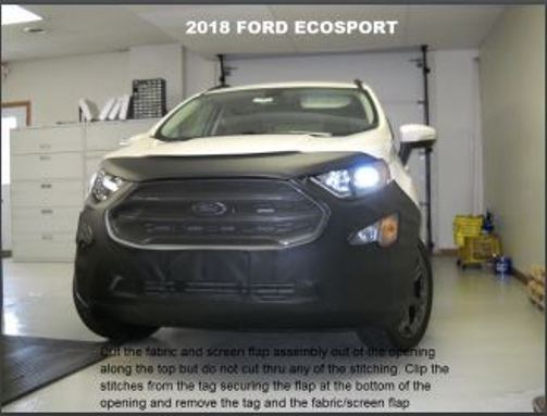 Lebra Front End Mask Cover Bra Fits FORD EcoSport 2018-2021 18 19 20 21
