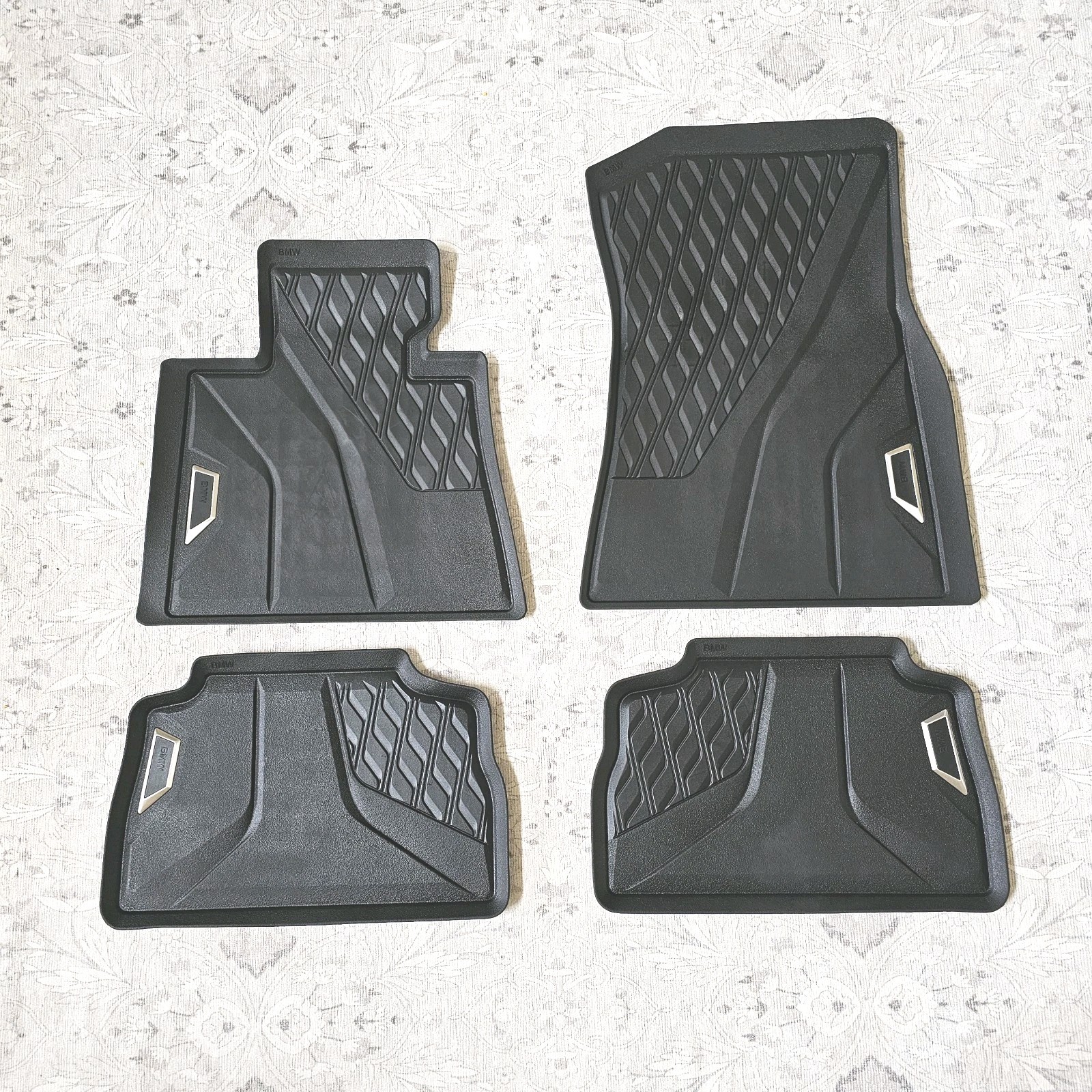 2020-2025 BMW X5 X6 X7 All-Weather Floor Mat Set OEM  4pc Set Black