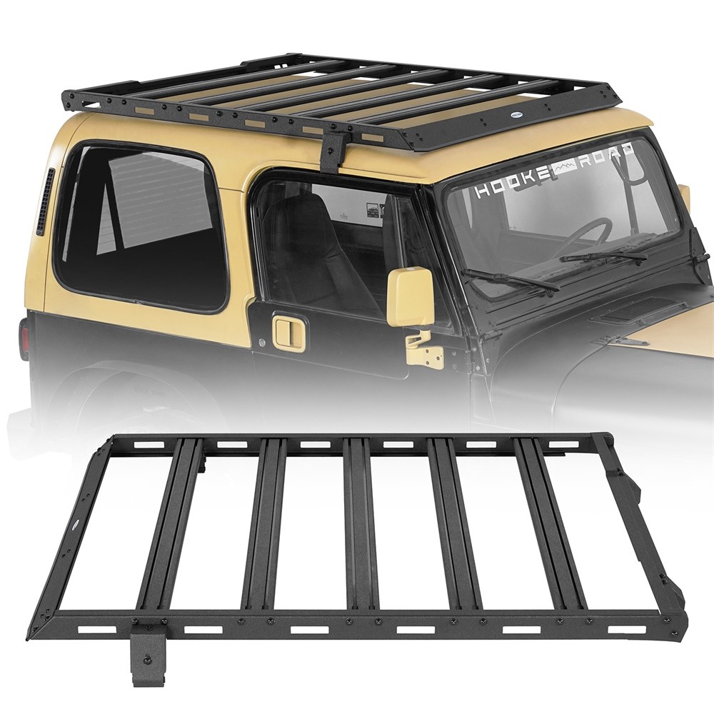 Aluminum Roof Rack Luggage Cargo Carrier Fit 1987-1995 Jeep Wrangler YJ Hardtop Aluminum Roof Rack Luggage Cargo Carrier Fit 1987-1995 Jeep Wrangler YJ Hardtop