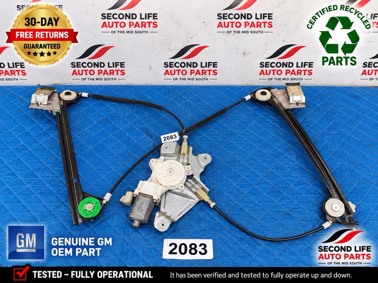 2006 - 2010 Pontiac Solstice Passenger Front Window Regulator Electric OEM