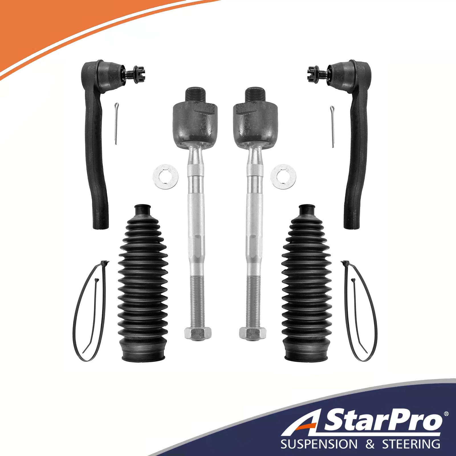 Front Inner & Outer Tie Rods for 2009 2010 2011 2012 2013 2014 2015 Honda Pilot Front Inner & Outer Tie Rods for 2009 2010 2011 2012 2013 2014 2015 Honda Pilot