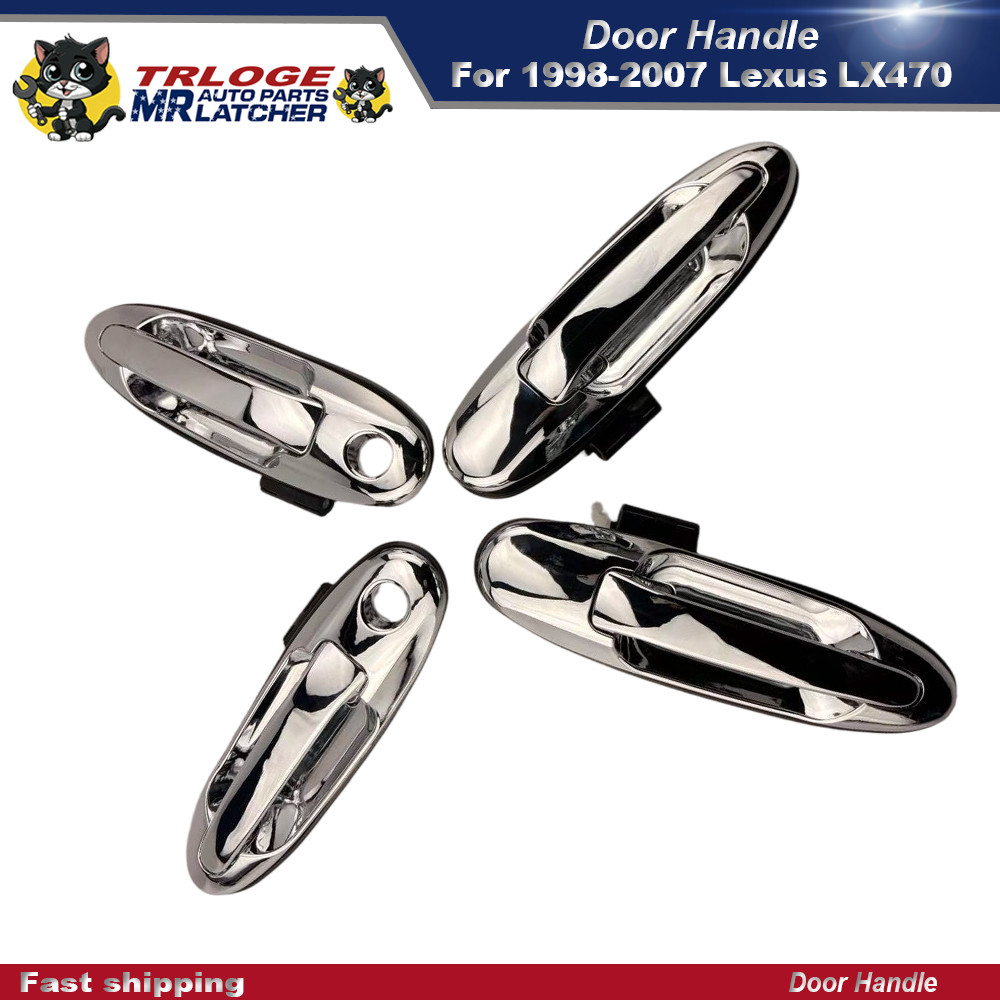 Silver Exterior Outer Door Handle Set Fit Toyota Land Cruiser 100 Lexus LX470