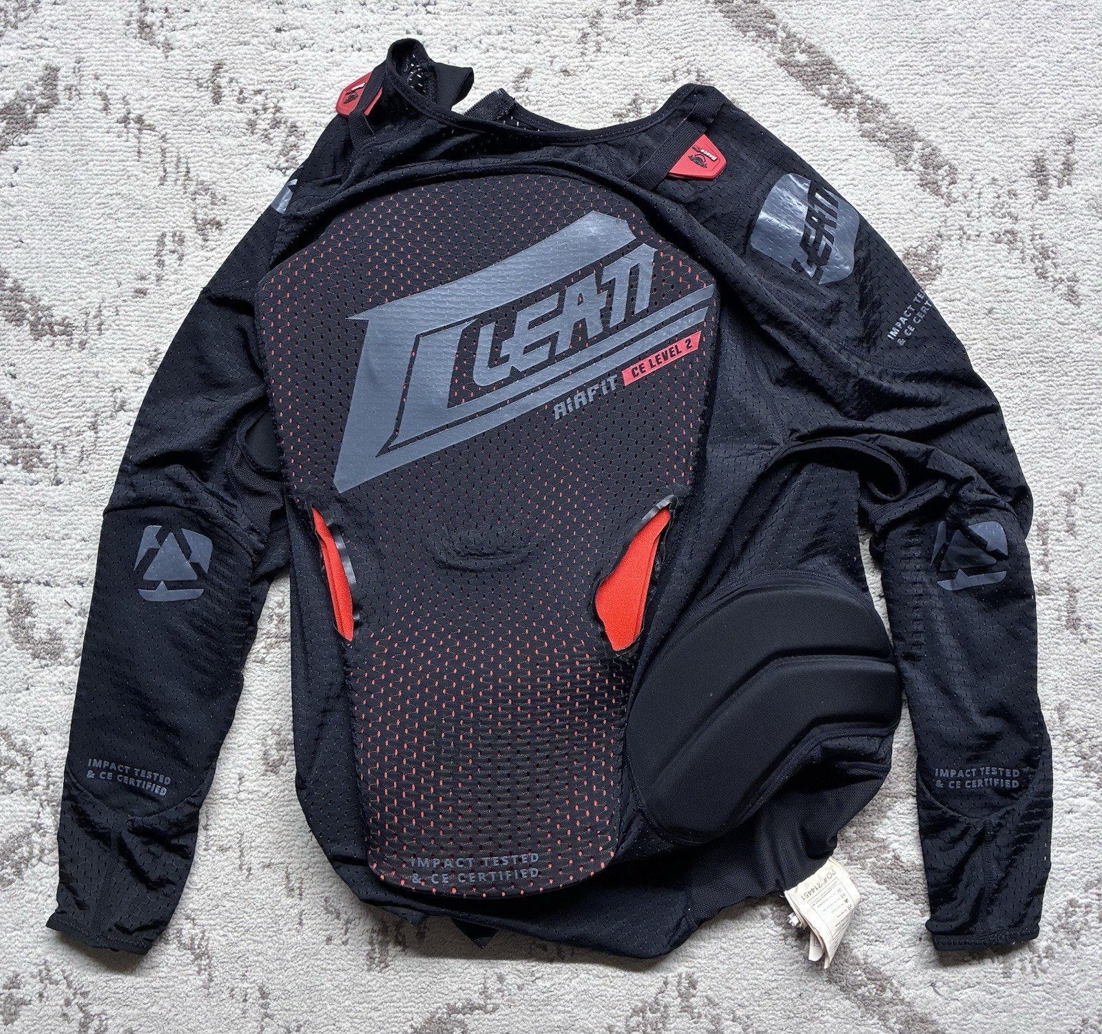 Leatt 3DF Airfit Evo Body Protector CE Level 2 Armored Moto Shirt Size Large/XL