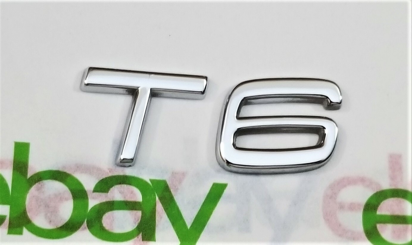 Volvo T6 Trunk Letters Emblems OEM (2 Pieces) \ Volvo T6 Trunk Letters Emblems OEM (2 Pieces) \