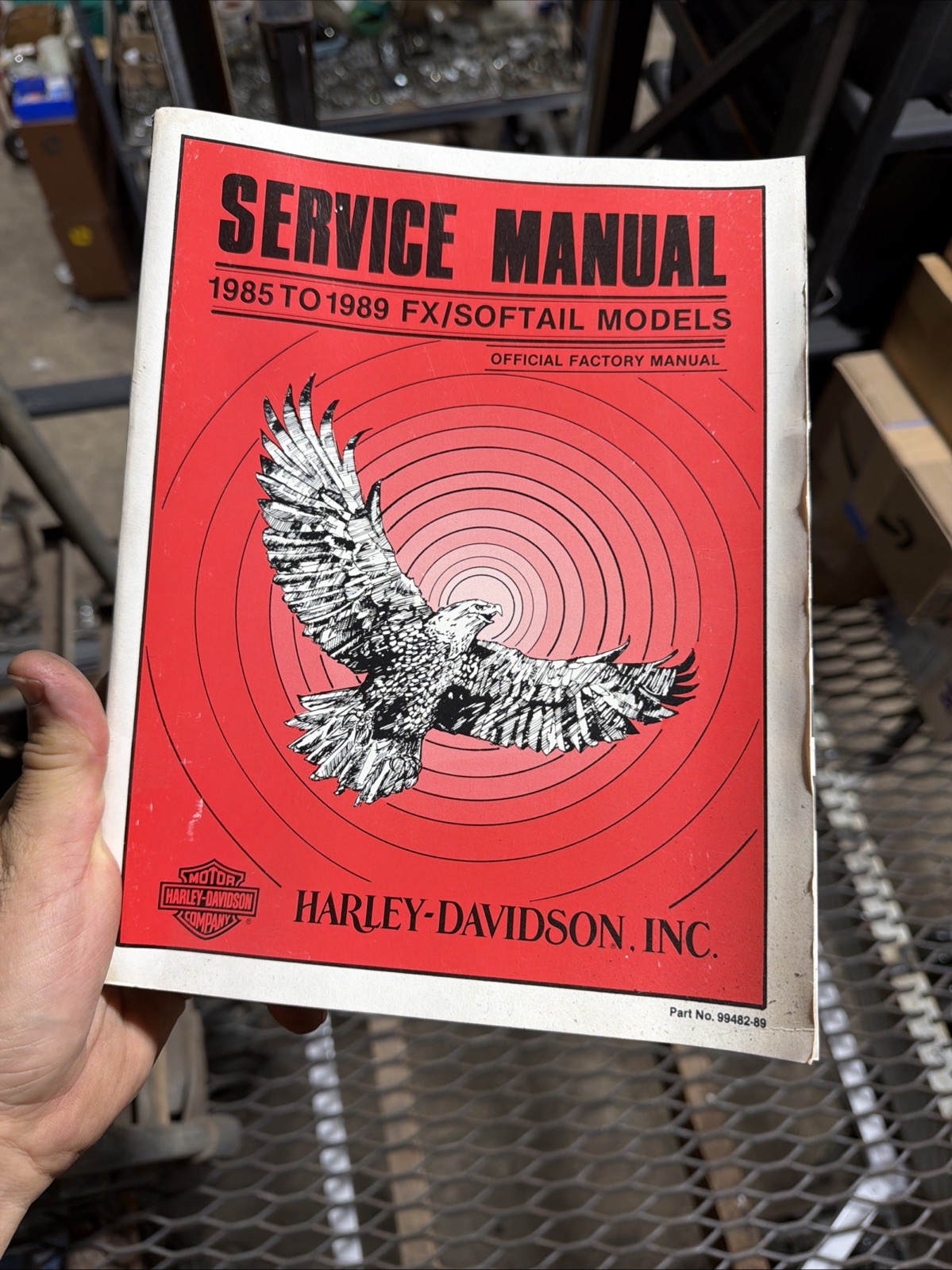 1985 To 1989 Harley Davidson FX/Softail Models OEM Service Manual Motorcycles 1985 To 1989 Harley Davidson FX/Softail Models OEM Service Manual Motorcycles