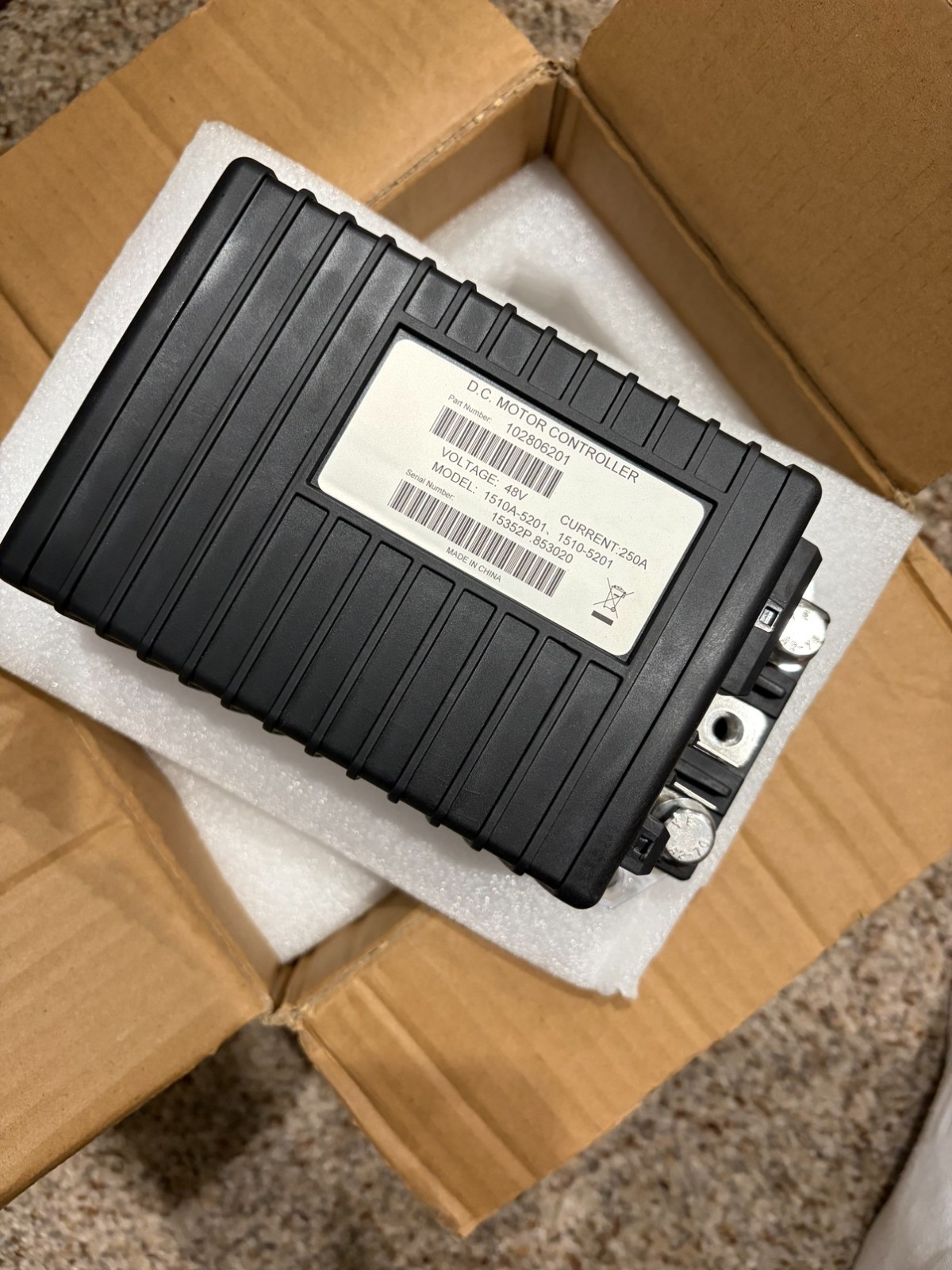 Club Car 48V 250A DC Motor Controller 1510A-5201 1510-5201 Golf Cart IQ - NEW